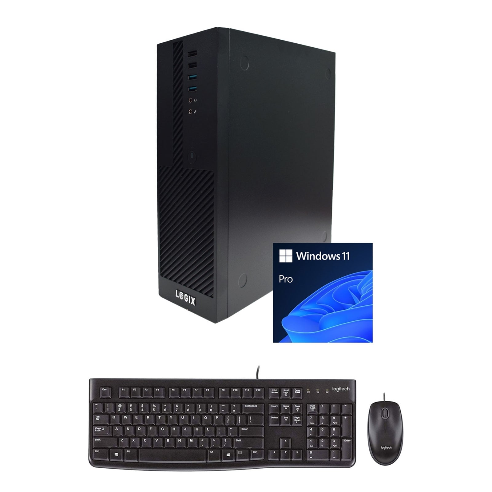 LOGIX Intel i3-14100 SFF Business PC | 8GB RAM, 500GB NVMe SSD, Win 11 Pro LOGIX Intel i3-14100 SFF Business PC | 8GB RAM, 500GB NVMe SSD, Win 11 Pro